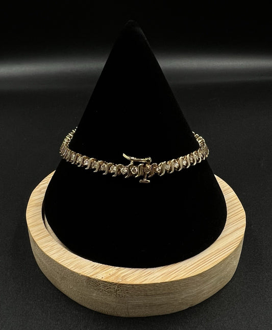 7.25” 14K Yellow Gold Natural Diamond Tennis Bracelet | 9.42g | ~1.5ct | 4.5MM |