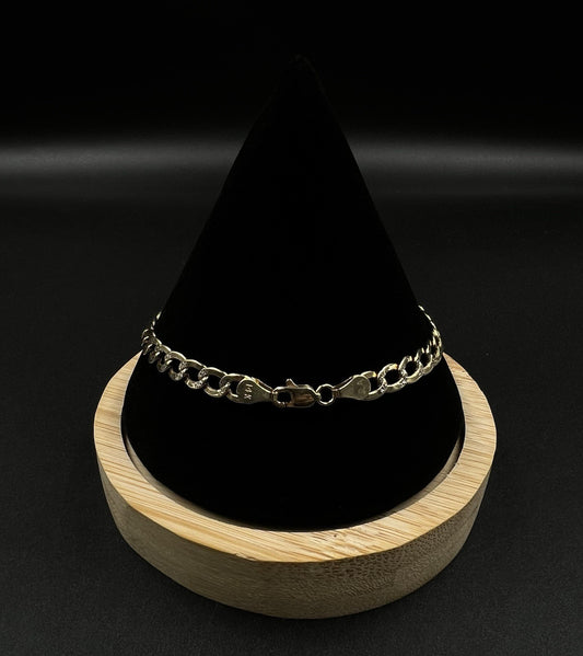 8” 14K Hollow Yellow Gold Diamond Cut Cuban Bracelet 4.63g | 5.4MM | JLA Lobster