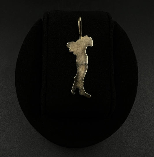 .6” x 1.88” 14K Solid Yellow Gold Italy Boot Pendant | 2g | 3.5MM x 8MM Bail |