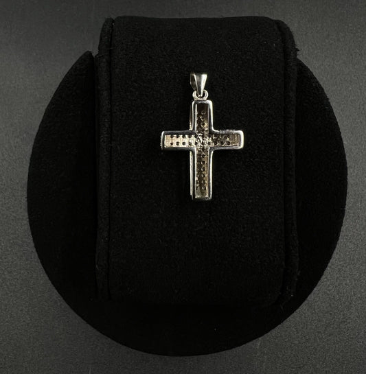 1.05” x .65” 925 Semi-Solid Sterling Silver Cross Pendant | 2.43g | 3MM Bail |