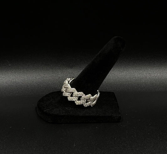 925 Solid Sterling Silver Miami Cuban Ring | Size 9.5 | 11.06g |