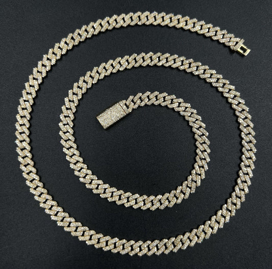 24” 10K Solid Gold Natural Diamond Miami Cuban Link Chain | 44.65g | 6ct | 6.9MM