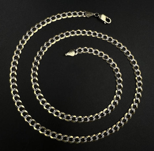 22.25” 14K Solid Yellow Gold Diamond Cut Cuban Chain | 19.7g | 5.6mm | Lobster |