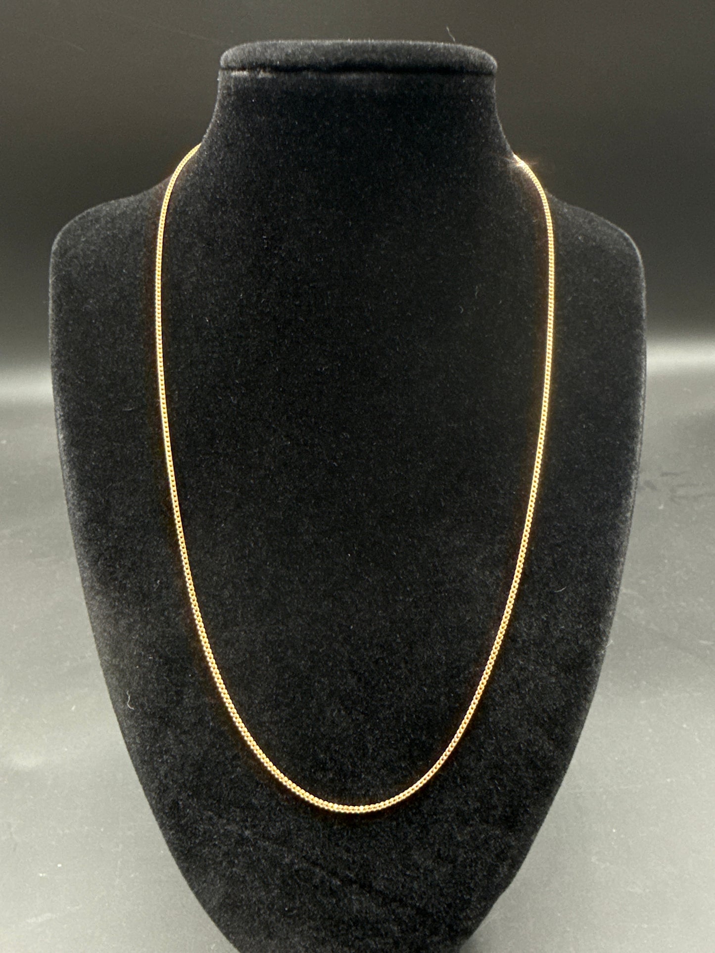 20” 14k Franco Box Chain 1.2mm 4.23g Solid