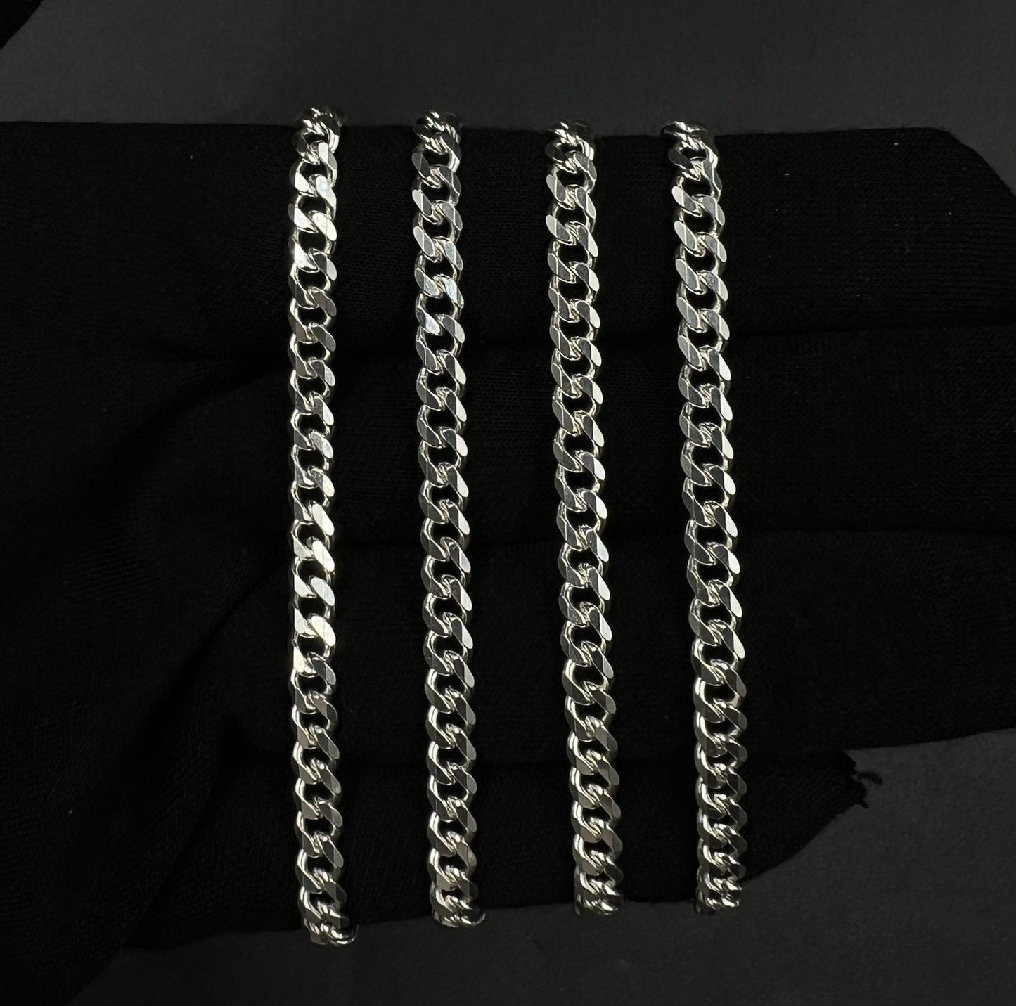 26” 925 Solid Sterling Silver Diamond Cut Miami Cuban Chain 25.69g | 4.5mm Italy