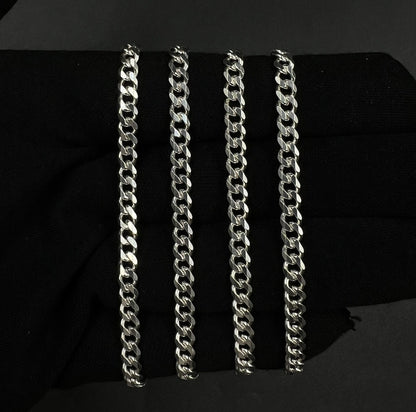 26” 925 Solid Sterling Silver Diamond Cut Miami Cuban Chain 25.69g | 4.5mm Italy