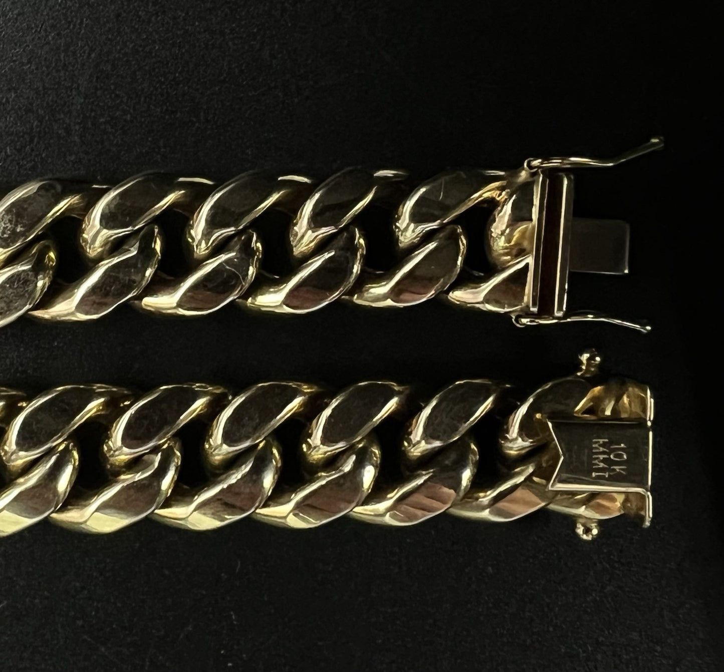 22” 10K Semi-Solid Yellow Gold Miami Cuban Chain | 84.45g | 13mm | Box Clasp |