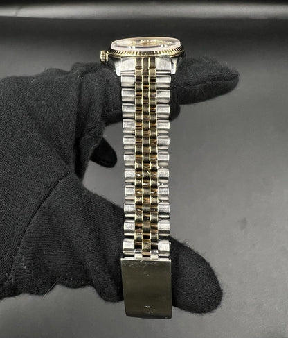 Rolex Datejust 16013 36mm Two Tone Jubilee MOP Diamond Roman Dial Quickset Watch