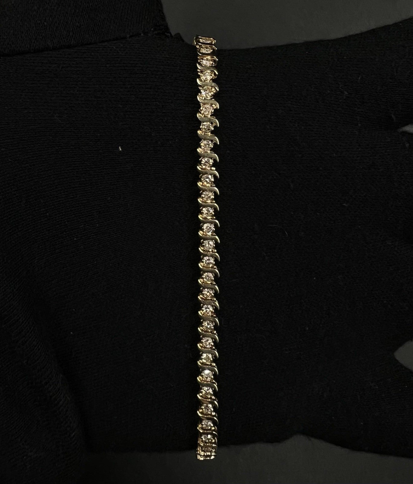 7.25” 14K Yellow Gold Natural Diamond Tennis Bracelet | 9.42g | ~1.5ct | 4.5MM |