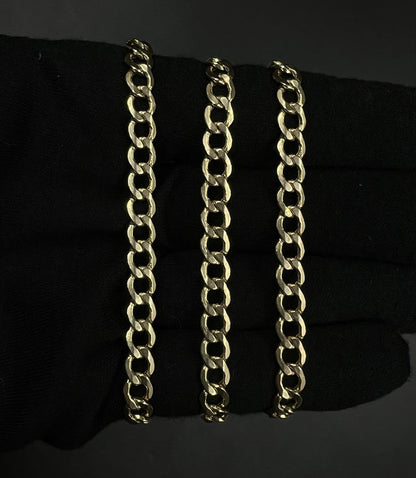 24.25” 14K Hollow Yellow Gold Diamond Cut Cuban Chain 12.95g | 6.2MM | Turkey |