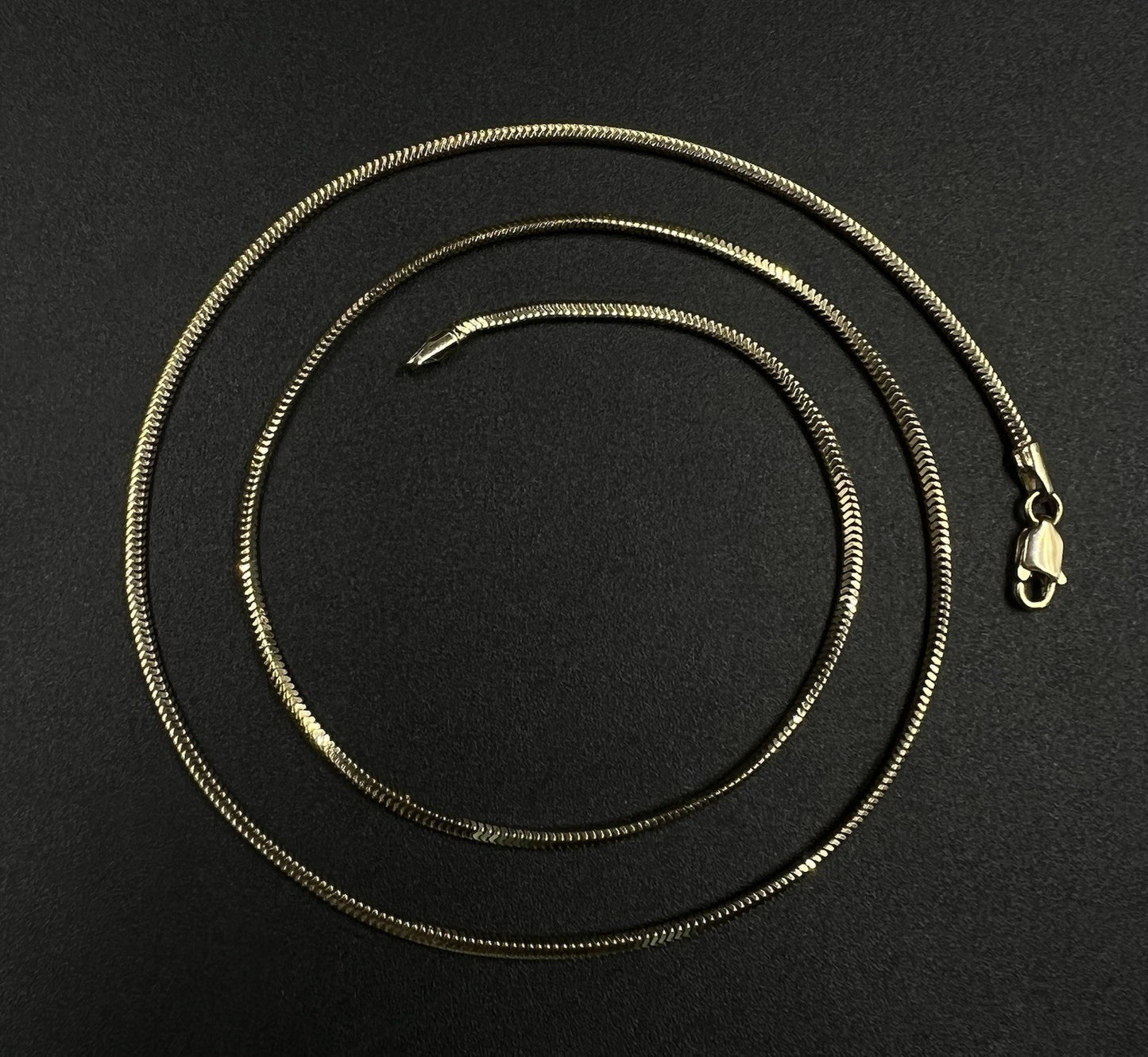 18” 14K Solid Yellow Gold Snake Chain | 5.09g | 1.7mm | Lobster Clasp |