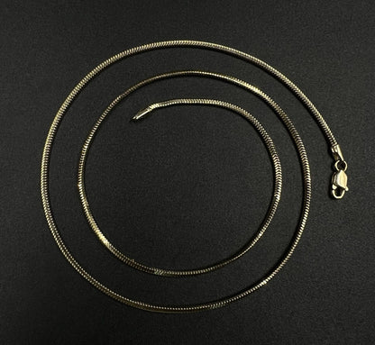 18” 14K Solid Yellow Gold Snake Chain | 5.09g | 1.7mm | Lobster Clasp |