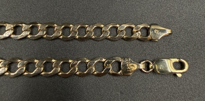 26” 10k Hollow Yellow Gold Diamond Cut Cuban Chain || 12.31g || 6.7mm ||