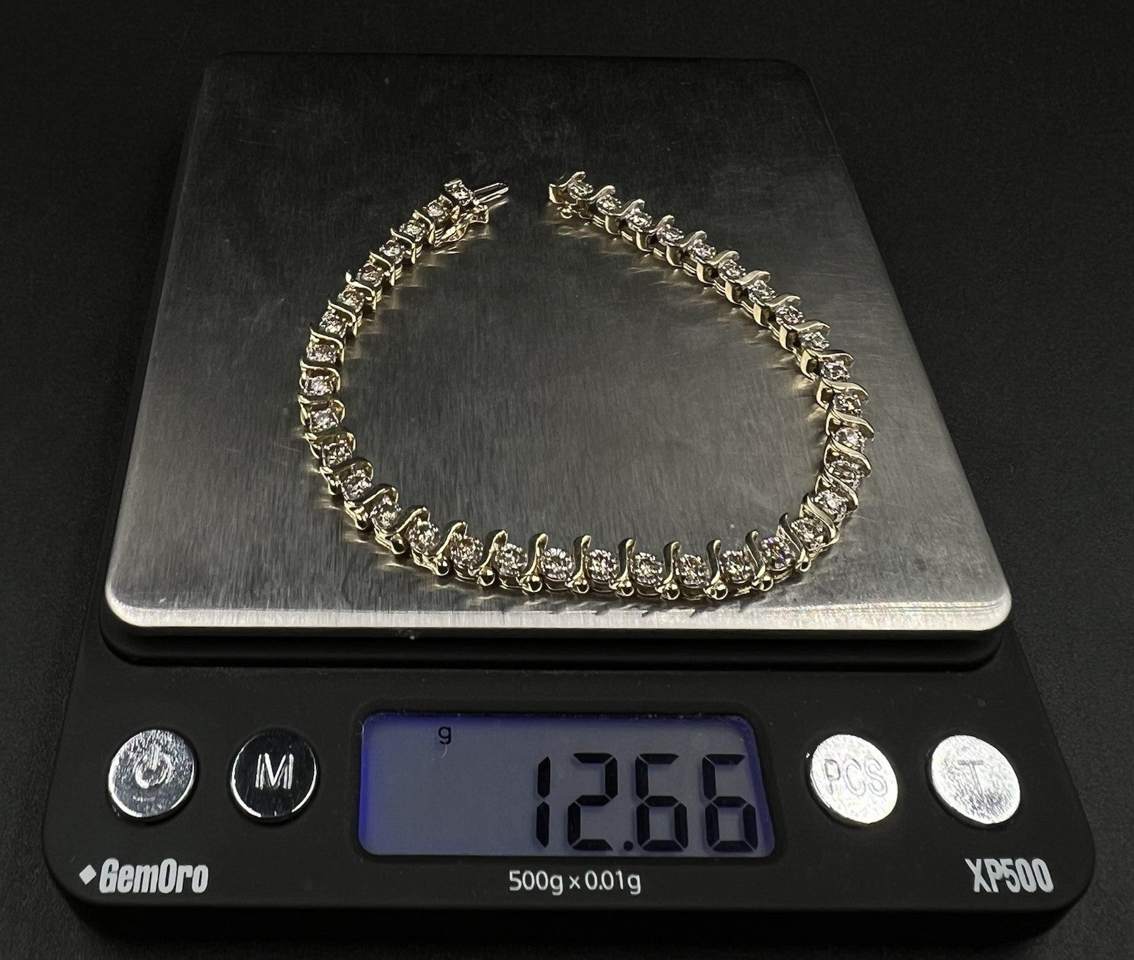 7.25” 14K Solid Yellow Gold Natural Diamond Tennis Bracelet ~2ct | 12.66g 5.5mm