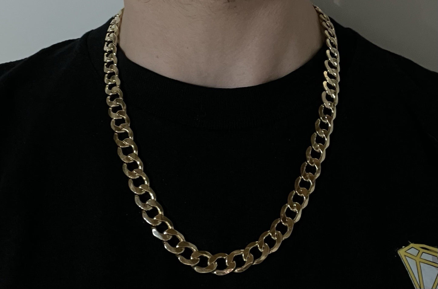 22” 14K Hollow Yellow Gold Diamond Cut Cuban Chain | 43.3g | 11MM | Lobster |