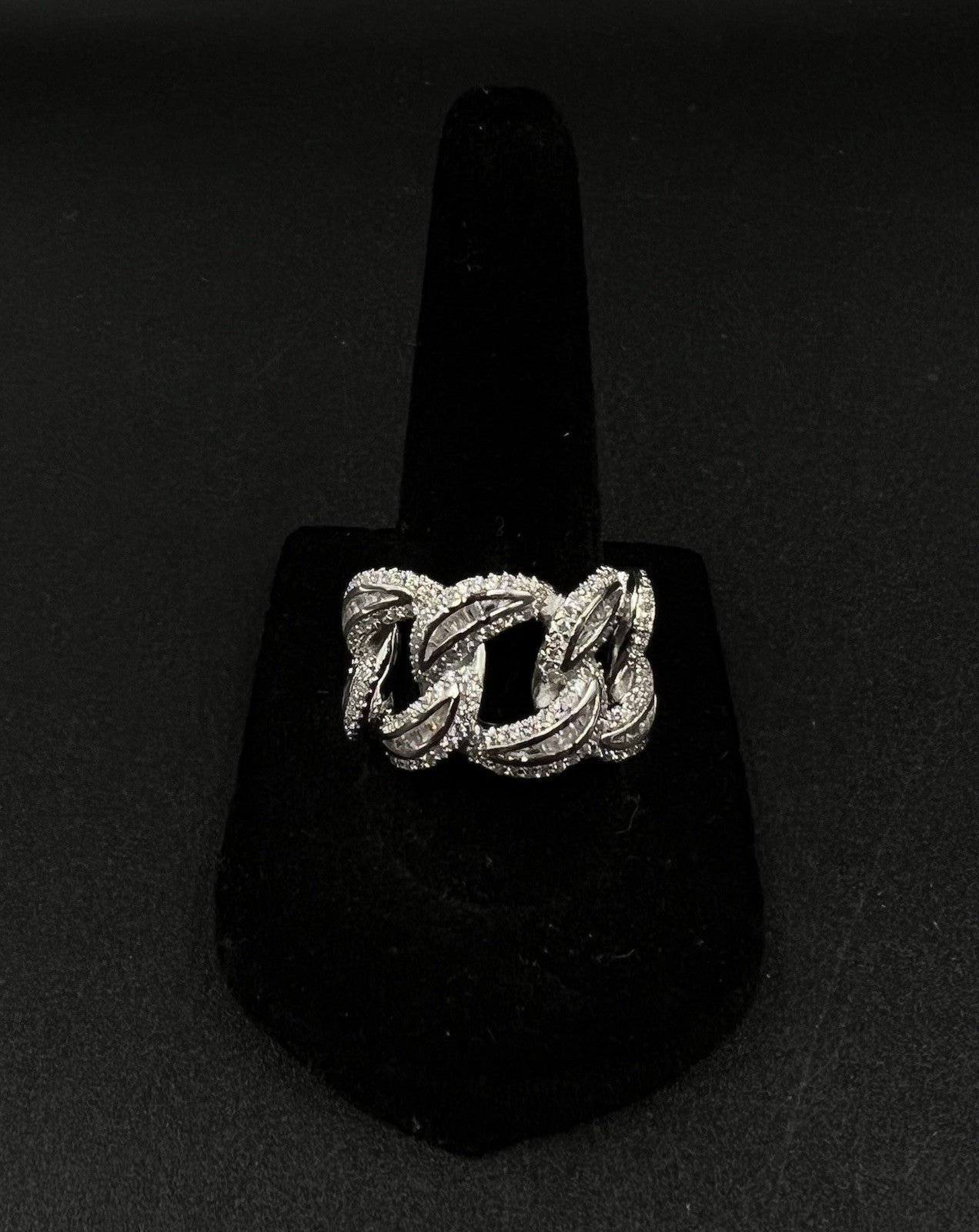 925 Solid Sterling Silver Miami Cuban Ring | Size 8.25 | 11.3g | BS