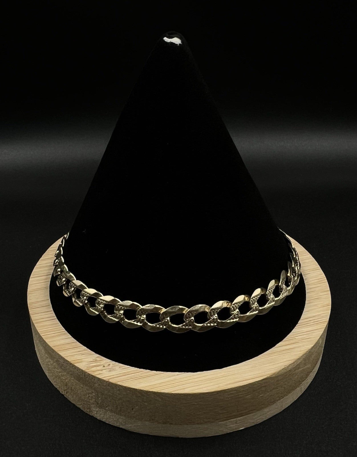 9” 14K Yellow Gold Diamond Cut Cuban Bracelet | 12.3g | 7MM | Italy | Lobster