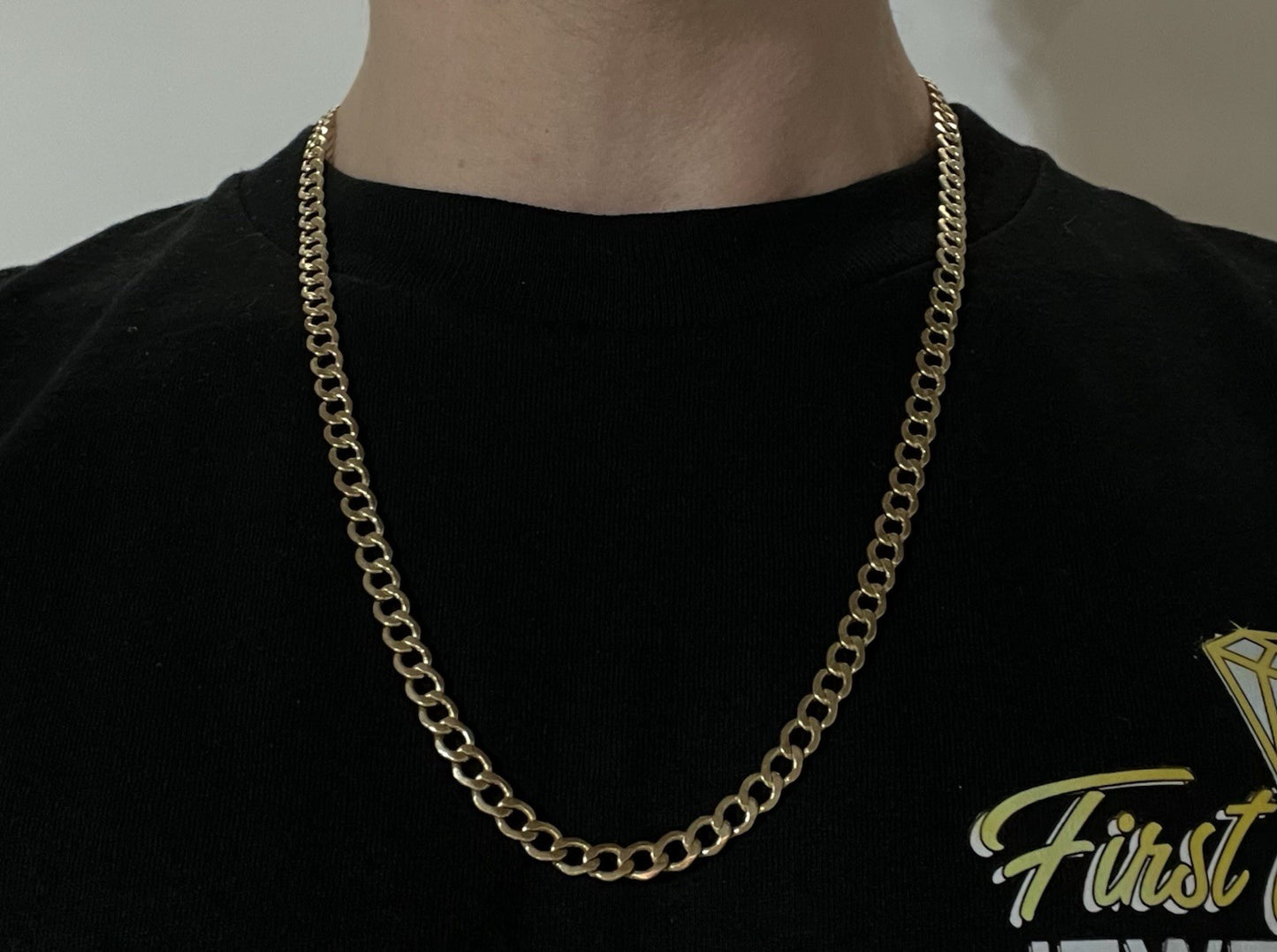 24.25” 14K Hollow Yellow Gold Diamond Cut Cuban Chain 12.95g | 6.2MM | Turkey |