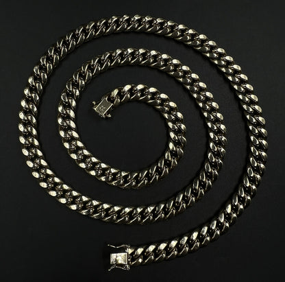 28” 10K Hollow Yellow Gold Miami Cuban Chain | 61.4g | 9.6MM | Box Closure |