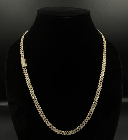 24” 10K Solid Gold Natural Diamond Miami Cuban Link Chain | 44.65g | 6ct | 6.9MM