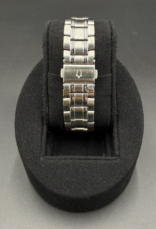 Bulova 38MM Men’s Classic Blue Sunburst Dial Stainless Steel Date Watch C860882