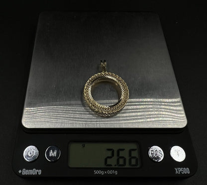 1.13” 14K Solid Yellow Gold Picture Pendant | 2.64g | 5MM Bail |