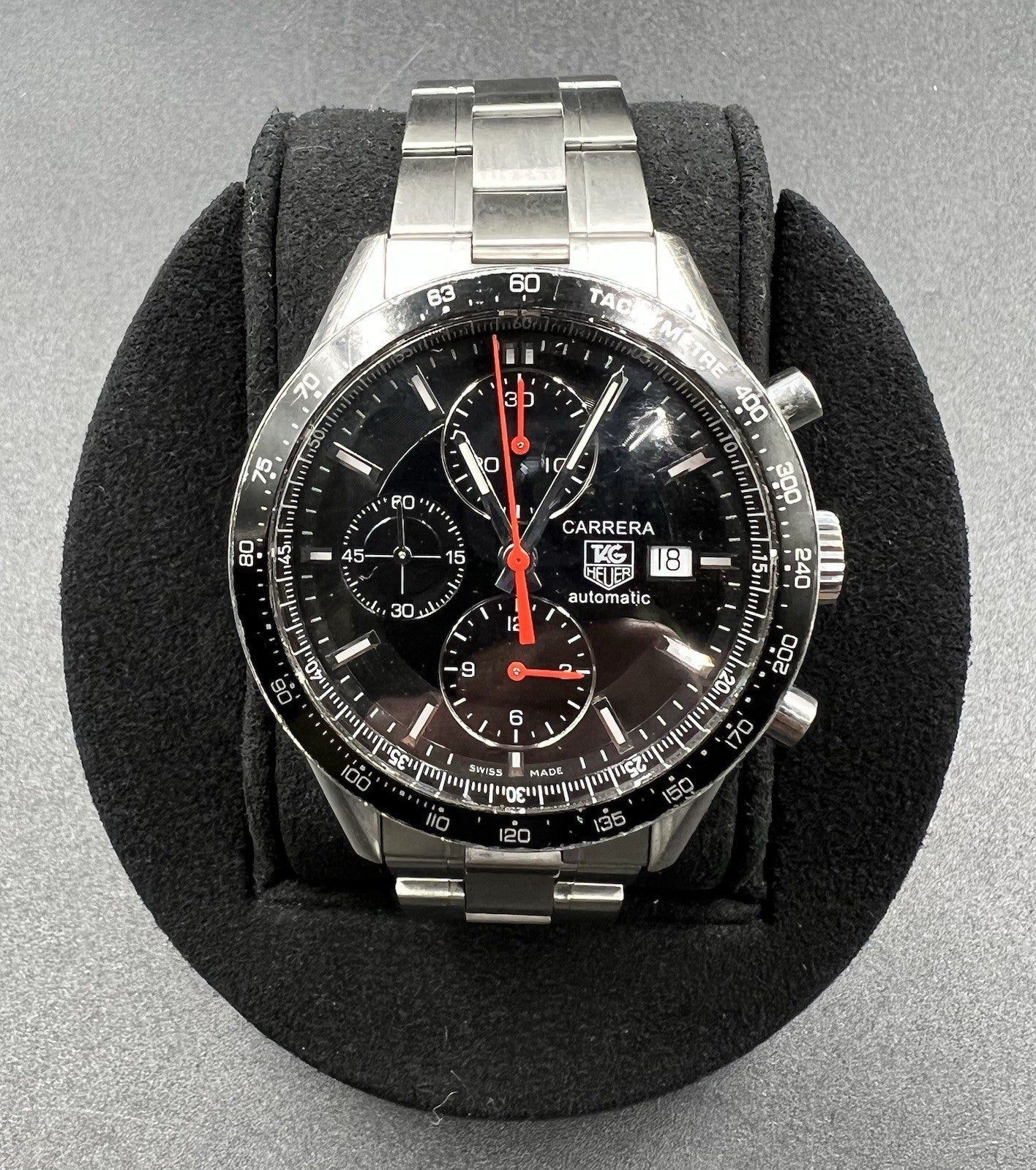 Tag Heuer Carrera 41MM Automatic Chronograph Date Swiss Made Watch CV2014 100M