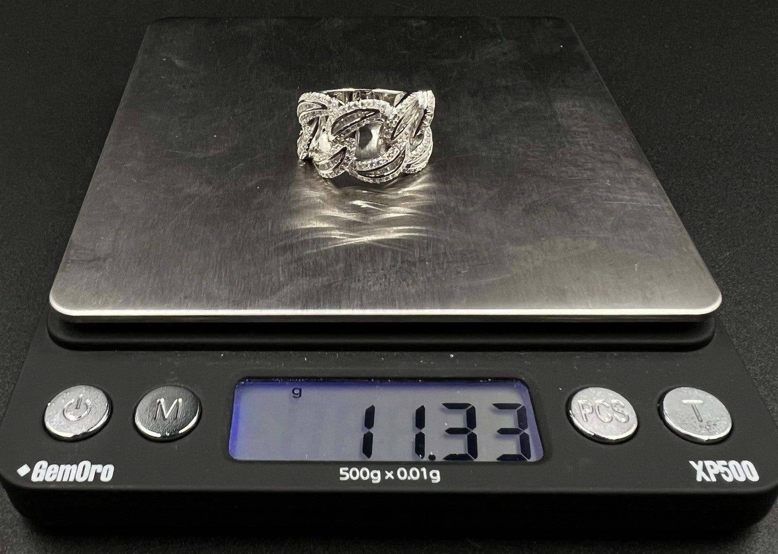 925 Solid Sterling Silver Miami Cuban Ring | Size 8.25 | 11.3g | BS