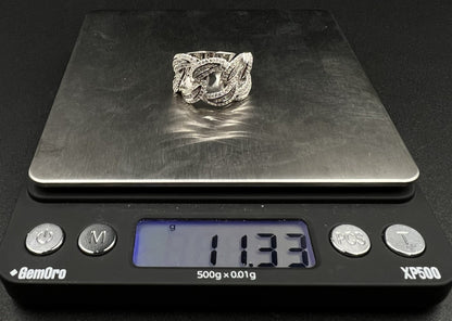 925 Solid Sterling Silver Miami Cuban Ring | Size 8.25 | 11.3g | BS