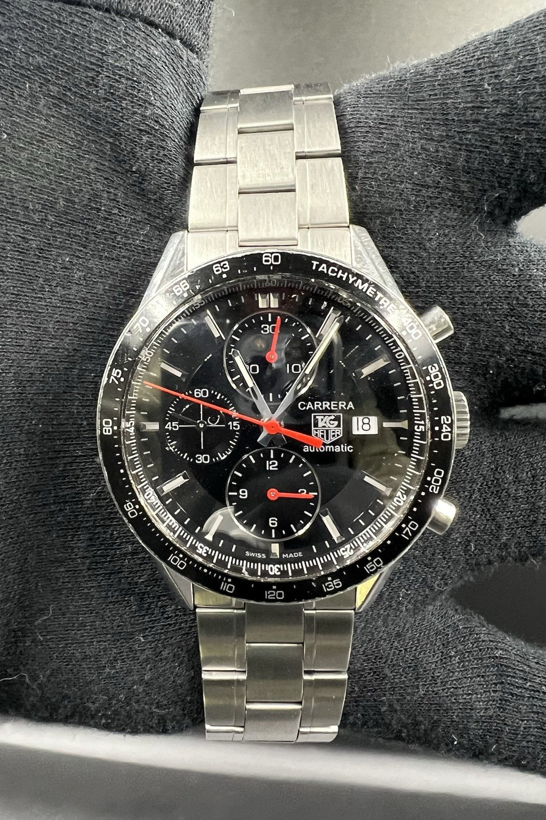 Tag Heuer Carrera 41MM Automatic Chronograph Date Swiss Made Watch CV2014 100M