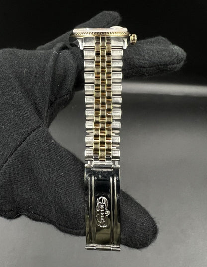 Rolex Datejust 16013 36mm Two Tone Jubilee MOP Diamond Roman Dial Quickset Watch