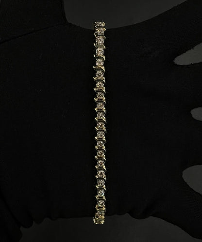 7.25” 14K Solid Yellow Gold Natural Diamond Tennis Bracelet ~2ct | 12.66g 5.5mm