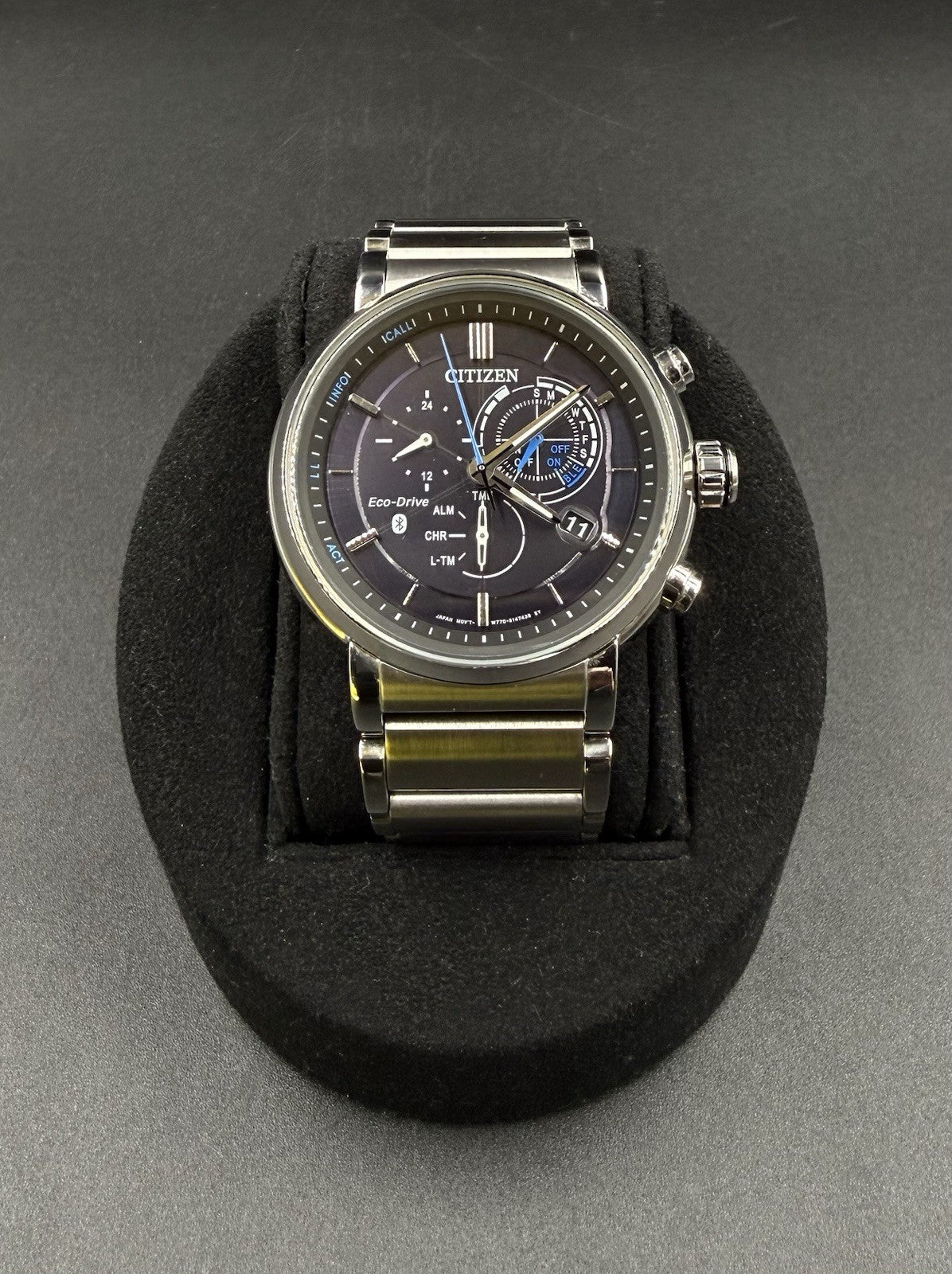Citizen Eco-Drive Proximity Bluetooth 45MM Stainless Steel Watch BZ1000-54E 100M