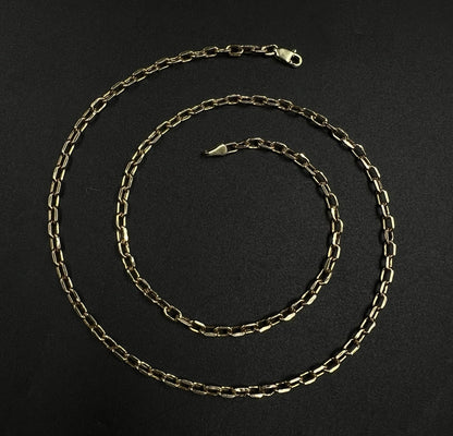 17.5” 14K Hollow Yellow Gold Cable Chain | 4.16g | 2.9mm | Lobster Clasp |