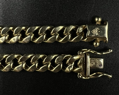 26” 10K Hollow Yellow Gold Diamond Cut Miami Cuban Chain | 22.10g | 6MM | Box |