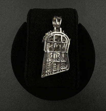 .84” x 1.8” 925 Semi-Solid Sterling Silver Jesus Face Pendant 11.44g 7.5MM Bail