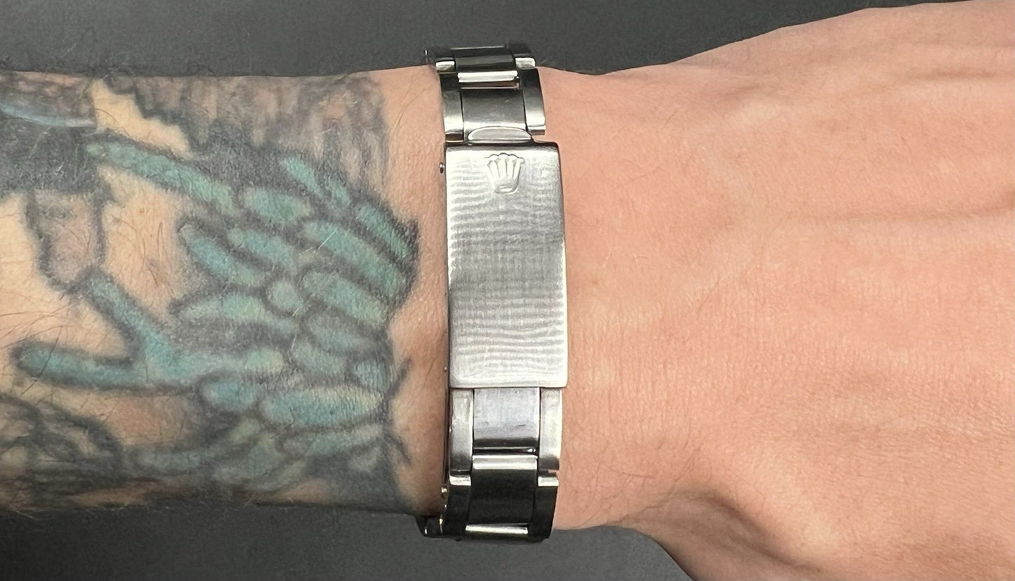 Vintage Rolex Date 1500 Steel 34mm Slate Grey Brushed Dial c.1970 Watch