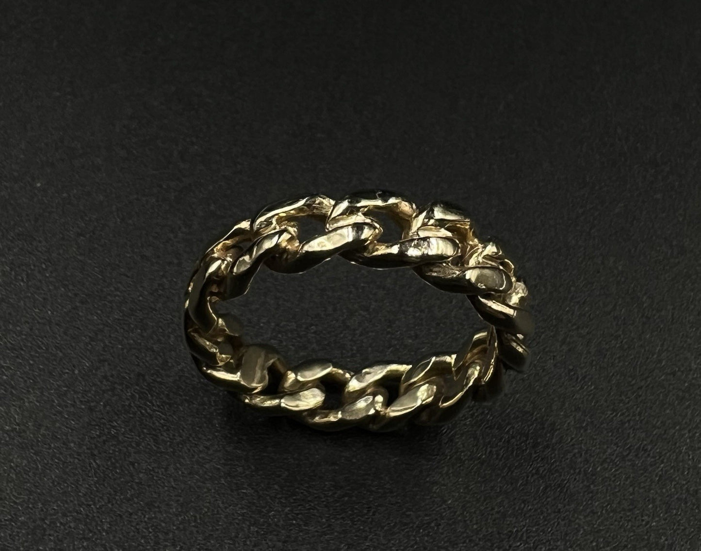 10K Solid Yellow Gold Miami Cuban Ring | Size  10.25 | 7g | 6mm Wide |