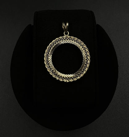 1.13” 14K Solid Yellow Gold Picture Pendant | 2.64g | 5MM Bail |