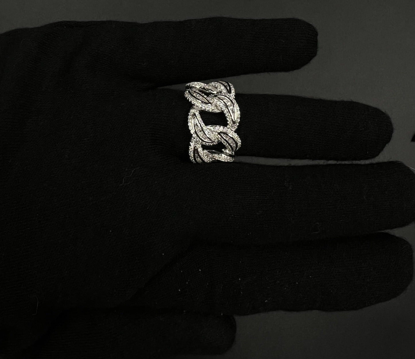 925 Solid Sterling Silver Miami Cuban Ring | Size 8.25 | 11.3g | BS