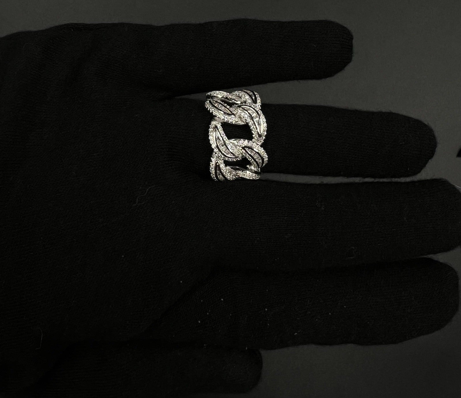 925 Solid Sterling Silver Miami Cuban Ring | Size 8.25 | 11.3g | BS