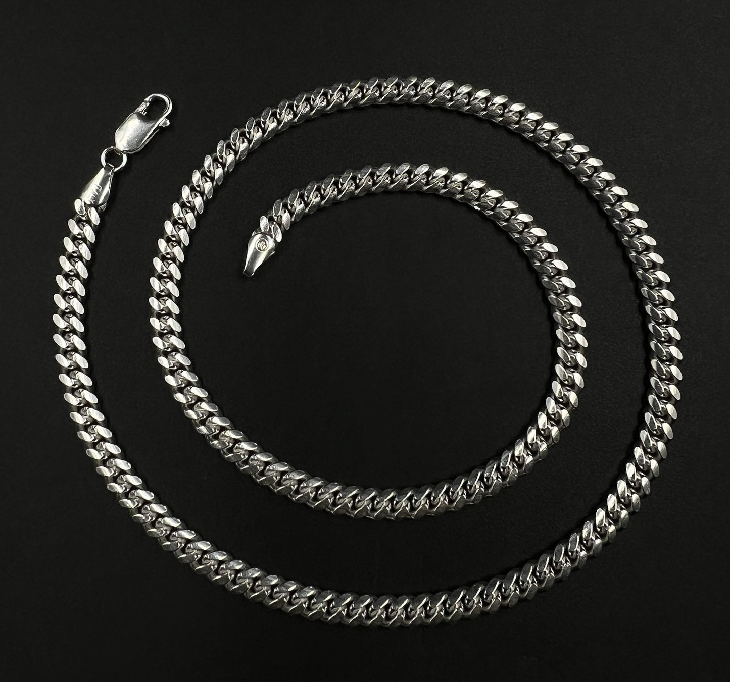 20” 925 Solid Sterling Silver Diamond Cut Miami Cuban Chain 36.55g | 5.4MM Italy