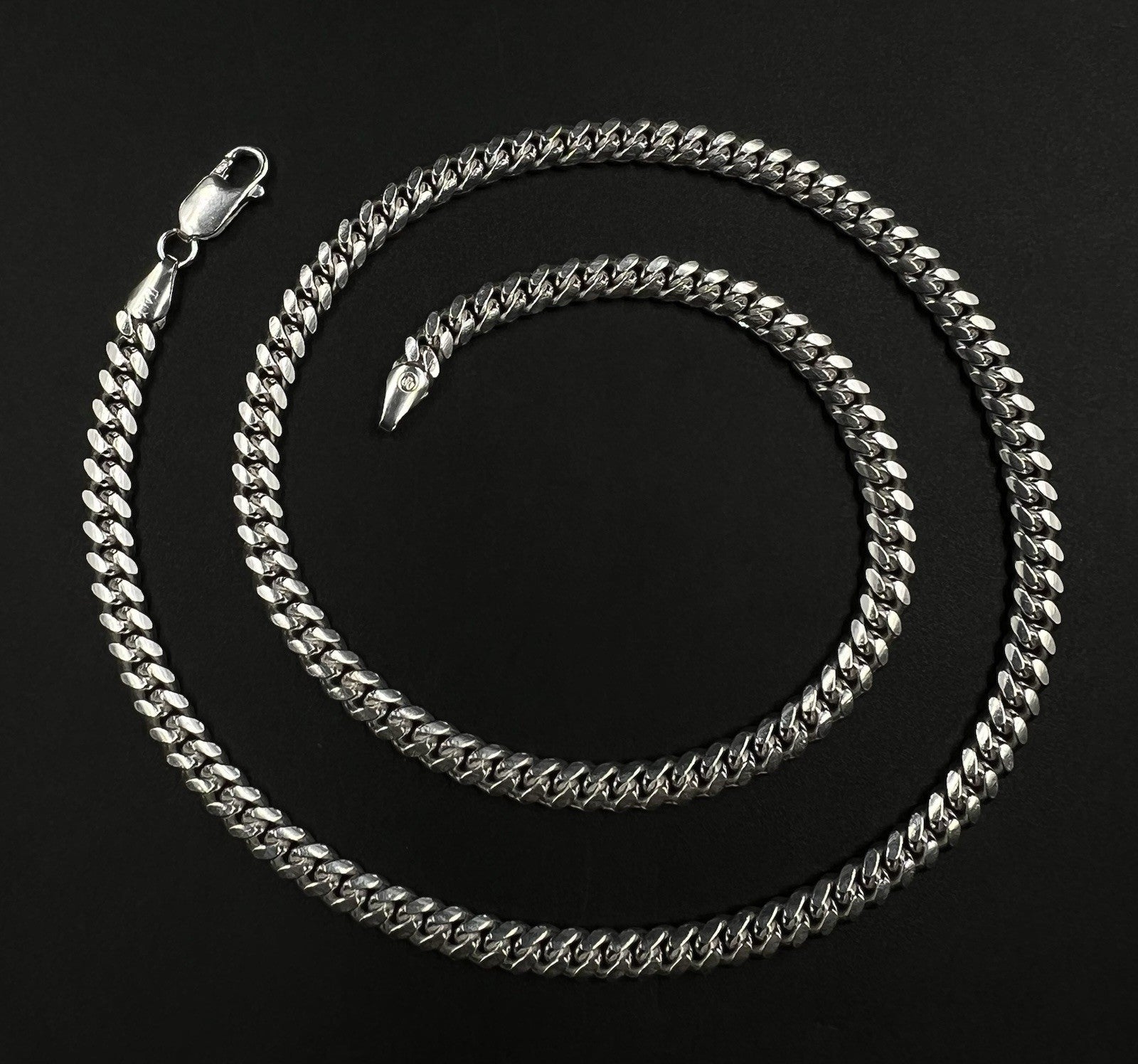 20” 925 Solid Sterling Silver Diamond Cut Miami Cuban Chain 36.55g | 5.4MM Italy