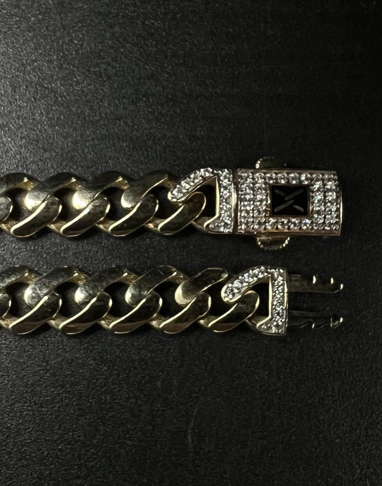 8” 14K Semi-Solid Yellow Gold Monaco Cuban Bracelet 10.17g | 6.7mm CZ Box Clasp