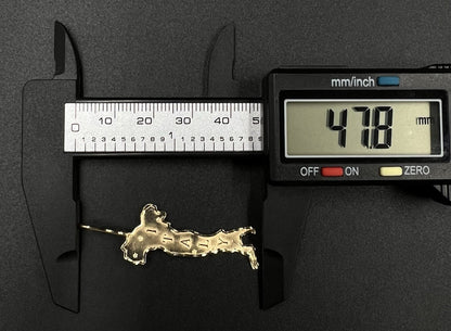 .6” x 1.88” 14K Solid Yellow Gold Italy Boot Pendant | 2g | 3.5MM x 8MM Bail |