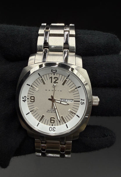 Nautis Stealth Professional Diver 45MM Men’s Day/Date Swiss MVMT Watch GL2087-D