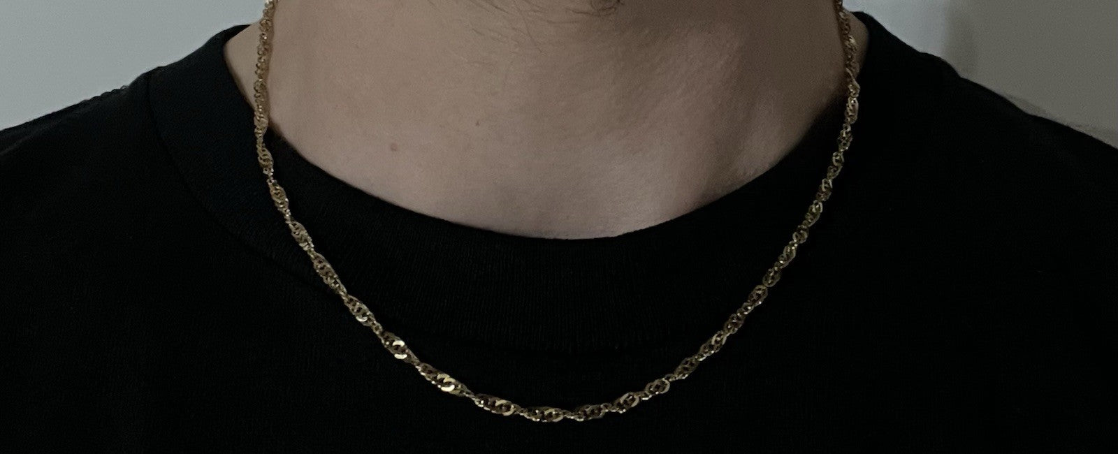 18” 9K Hollow Yellow Gold Singapore Chain | 4.54g | 2.8mm | Lobster Clasp |