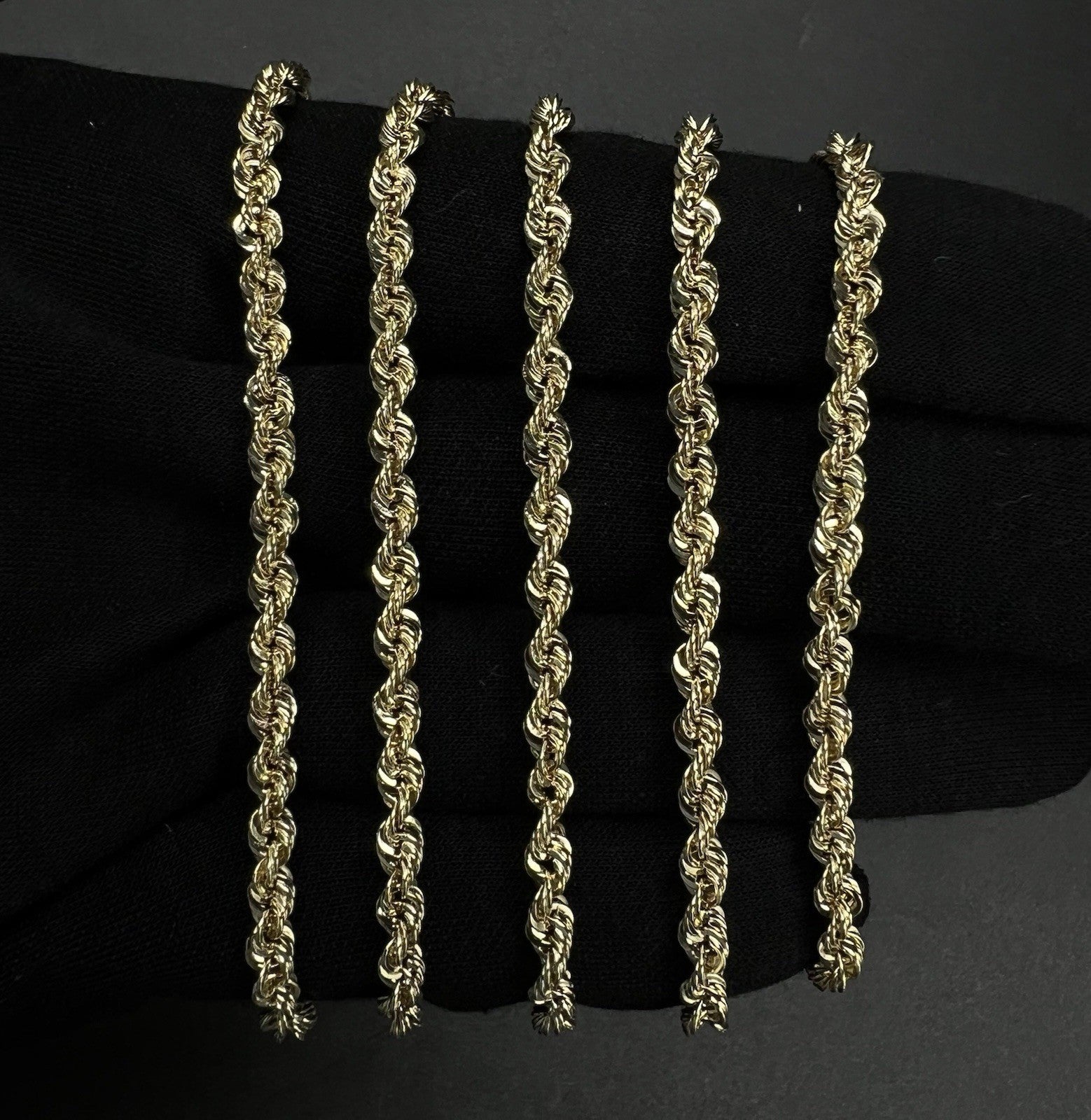 32” 14K Hollow Yellow Gold Rope Chain | 7.42g | 4MM | Lobster Clasp |
