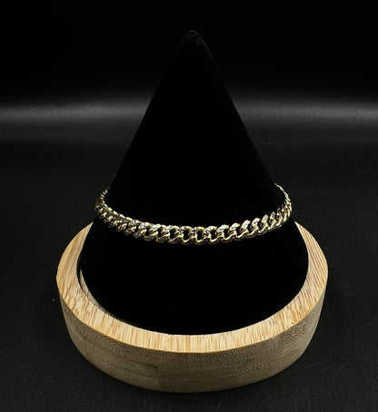 8” 10K Hollow Yellow Gold Diamond Cut Miami Cuban Bracelet | 9.4g | 5.4MM | Box
