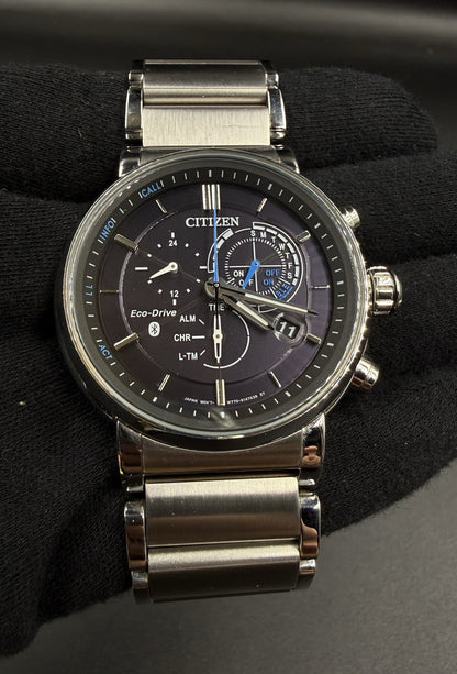 Citizen Eco-Drive Proximity Bluetooth 45MM Stainless Steel Watch BZ1000-54E 100M